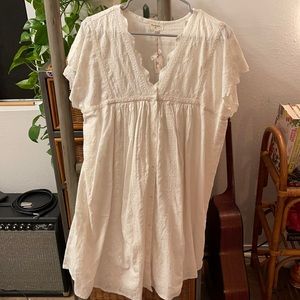 White boho dress